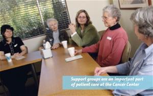 Support Groups at the Cancer Center Support Groups at the Cancer Center